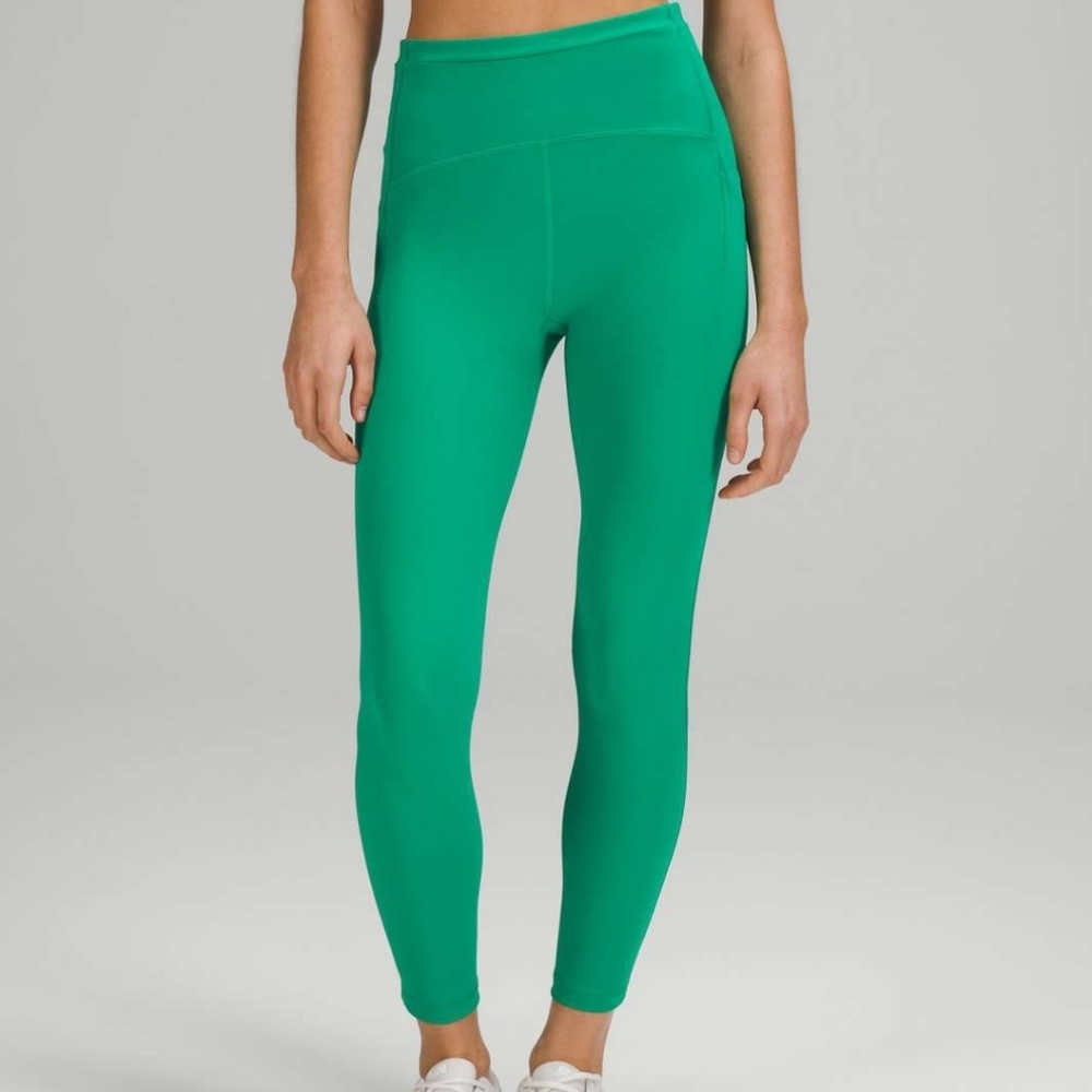 Lululemon Swift Speed High-Rise Tight 25" Kelly Green Side Pockets 4